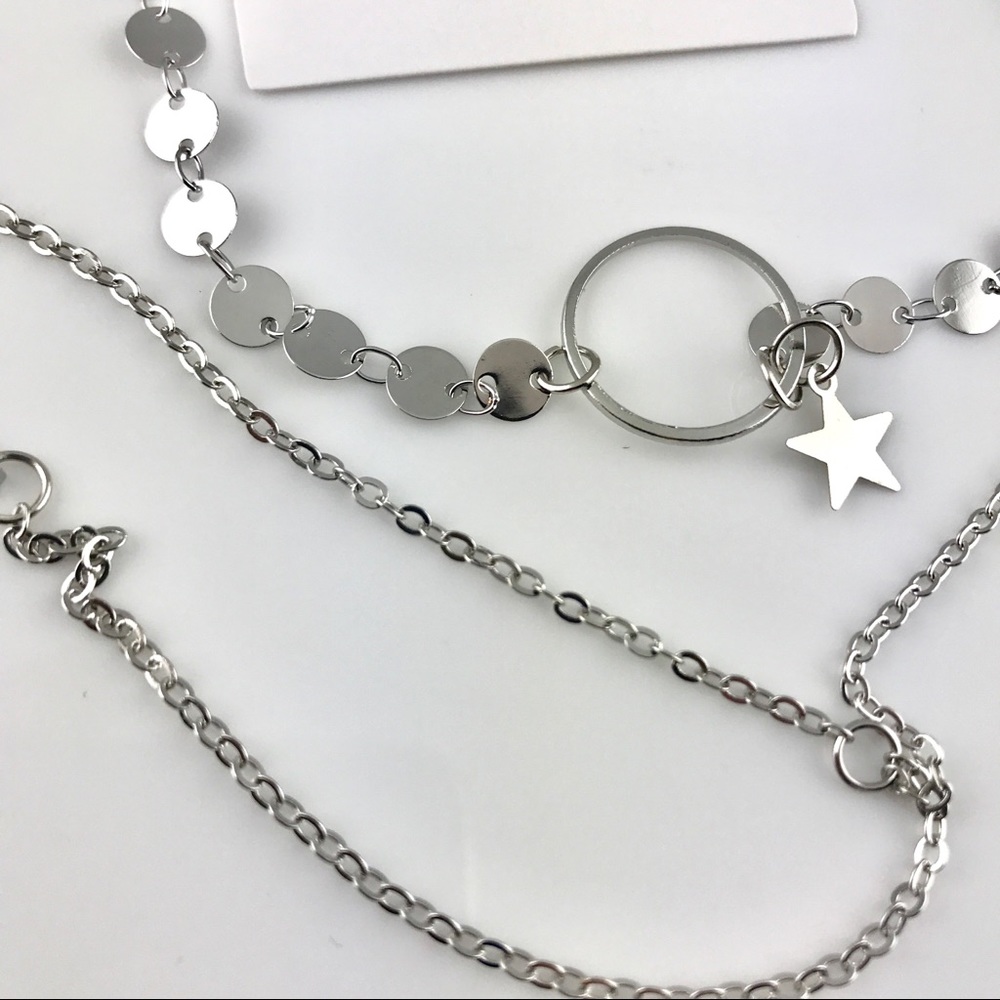 3/$25⚡️Sequin star layered circle choker necklace - Picture 6 of 6